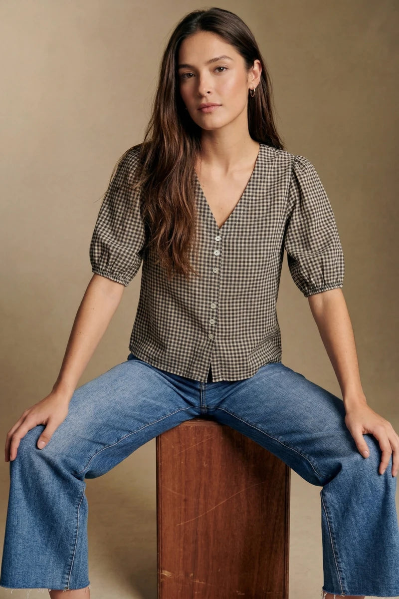 Blusa Xadrez Vichy Preta