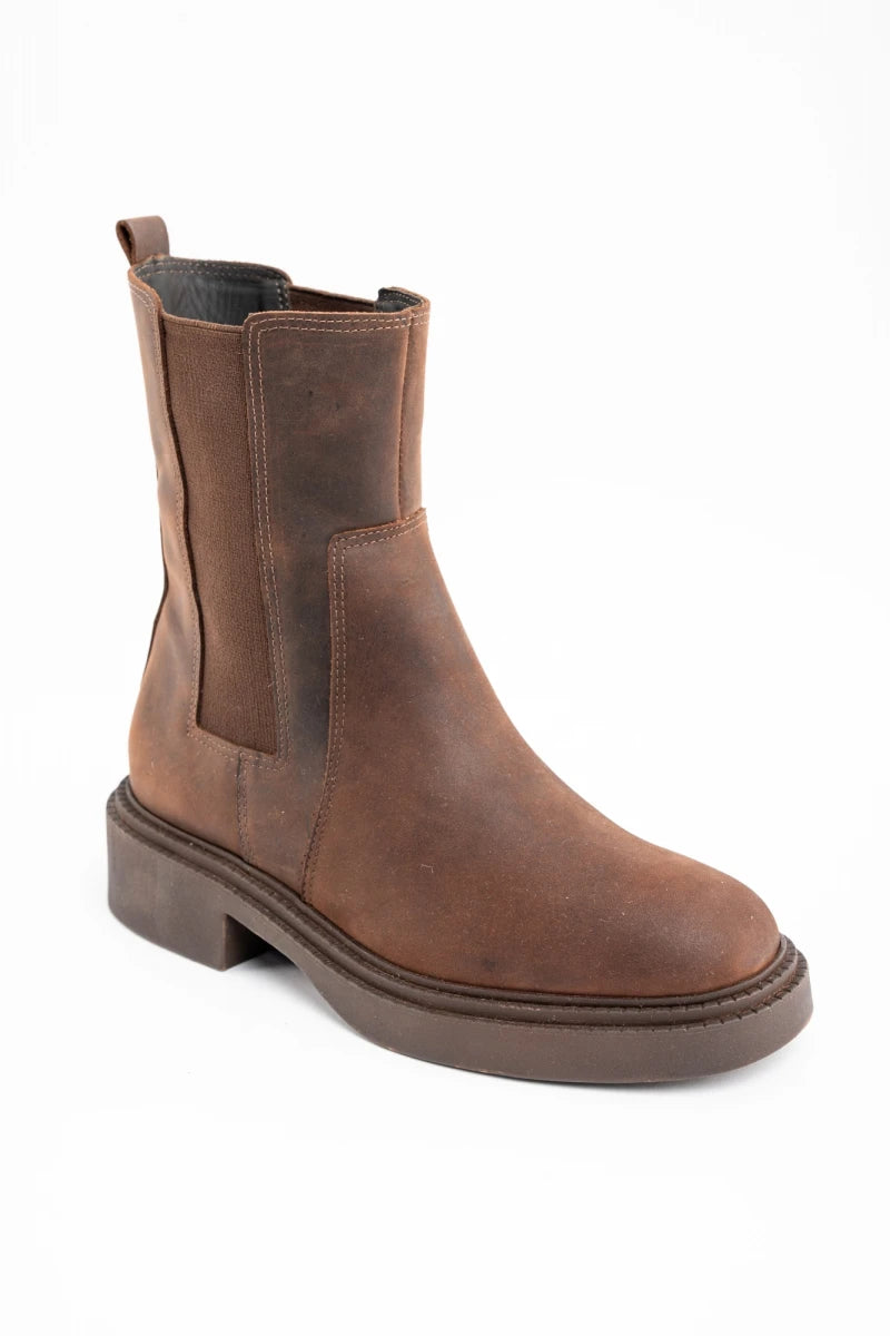 Bota de Couro Chocolate