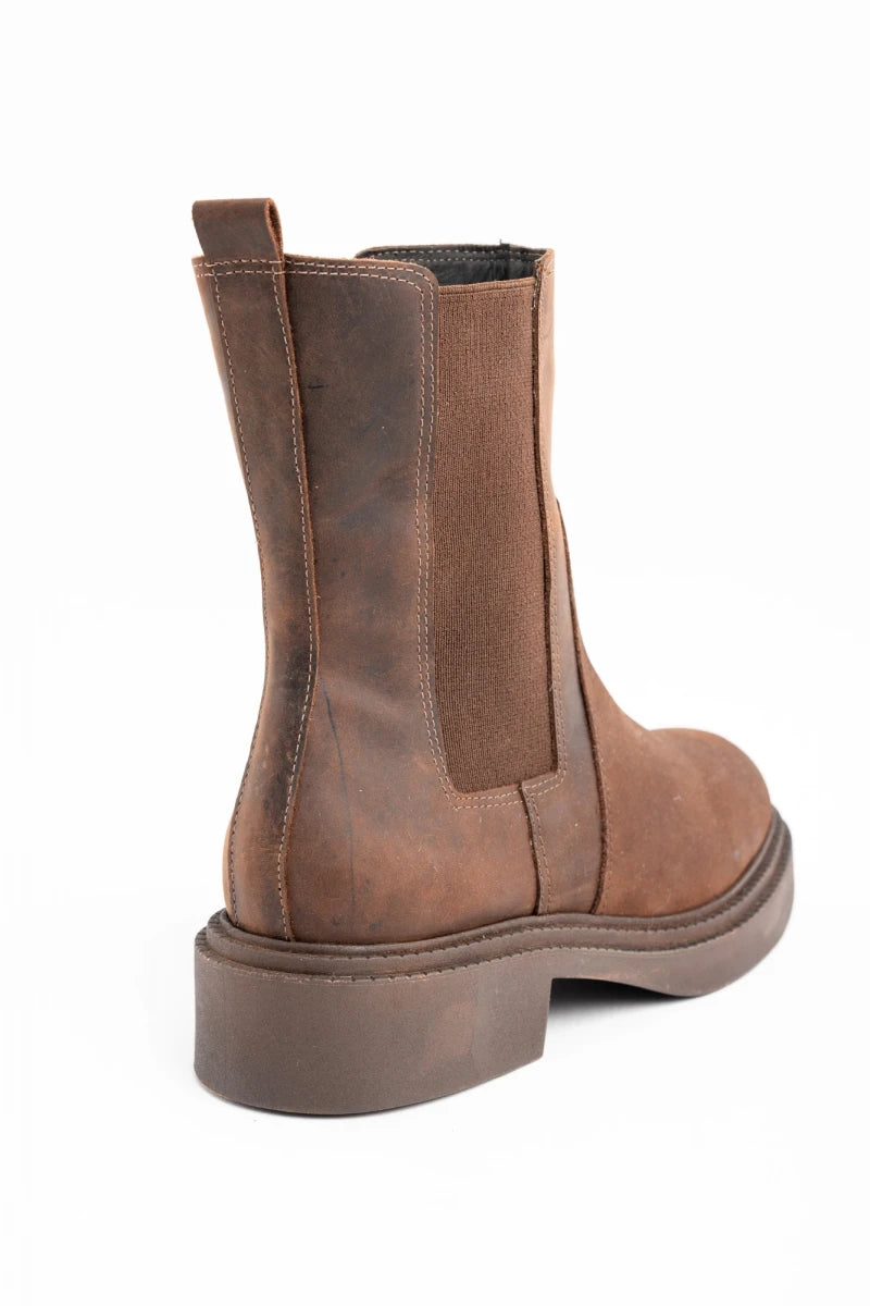 Bota de Couro Chocolate