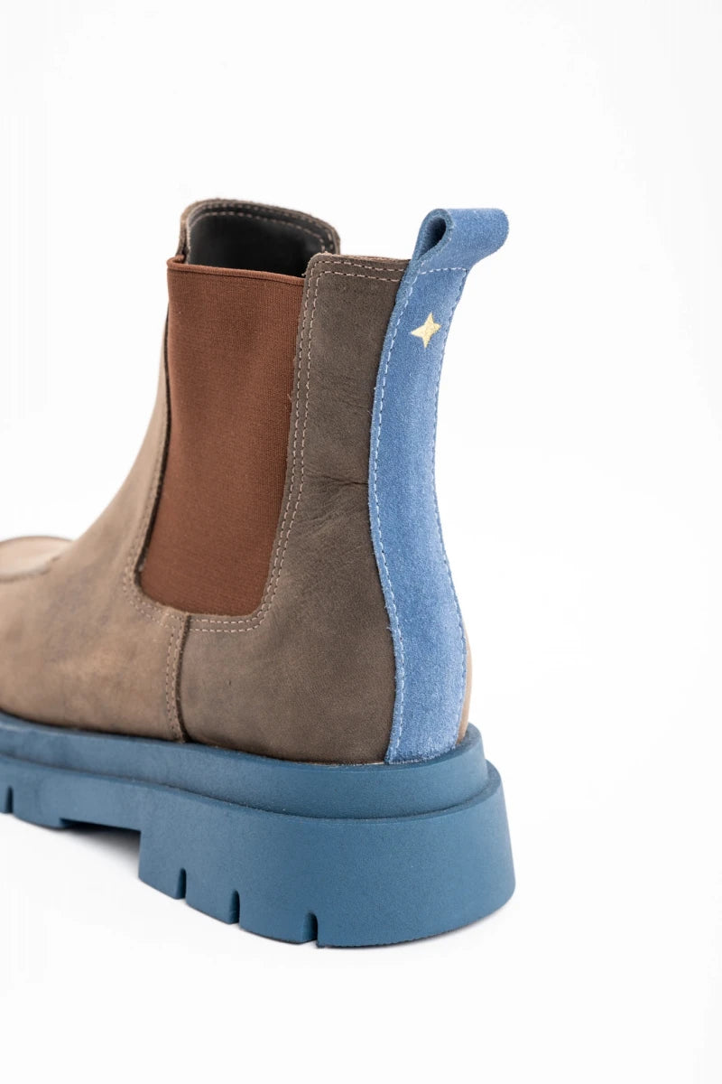 Bota Couro Lavado Chocolate