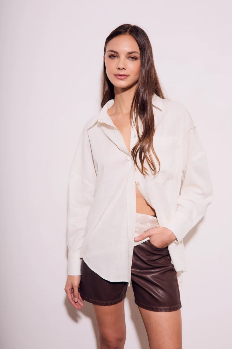 Camisa Linho Pérola