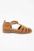 Sandália Camurça Jelly Camel