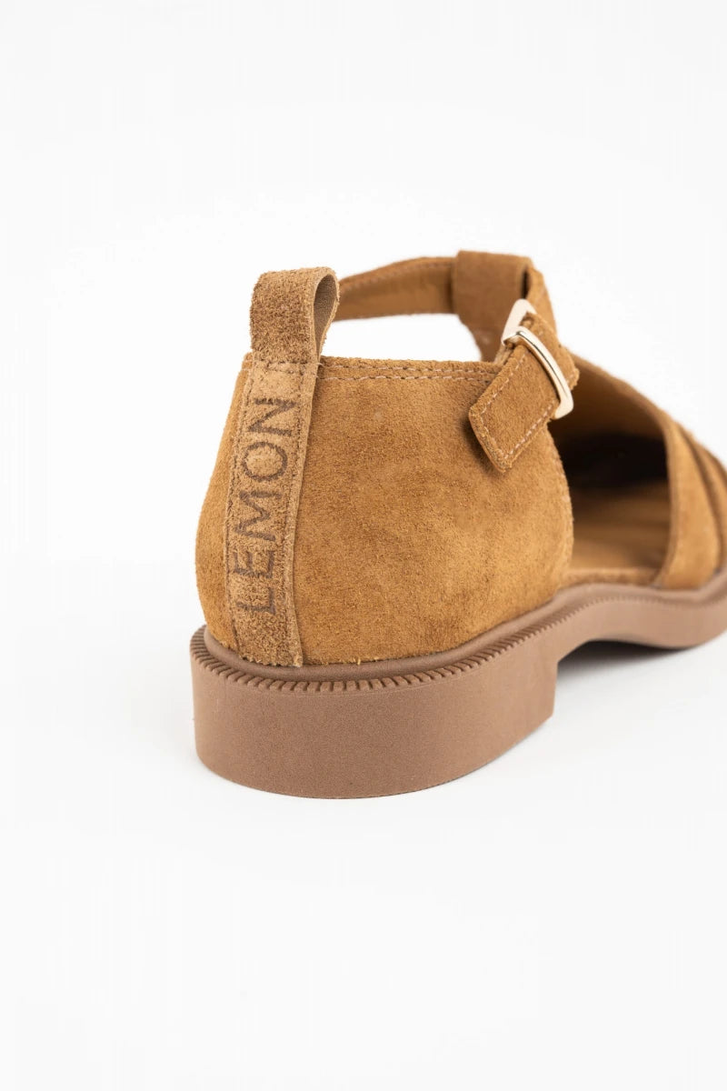 Sandália Camurça Jelly Camel