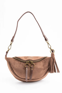 Bolsa Vegana de Camurça Chocolate