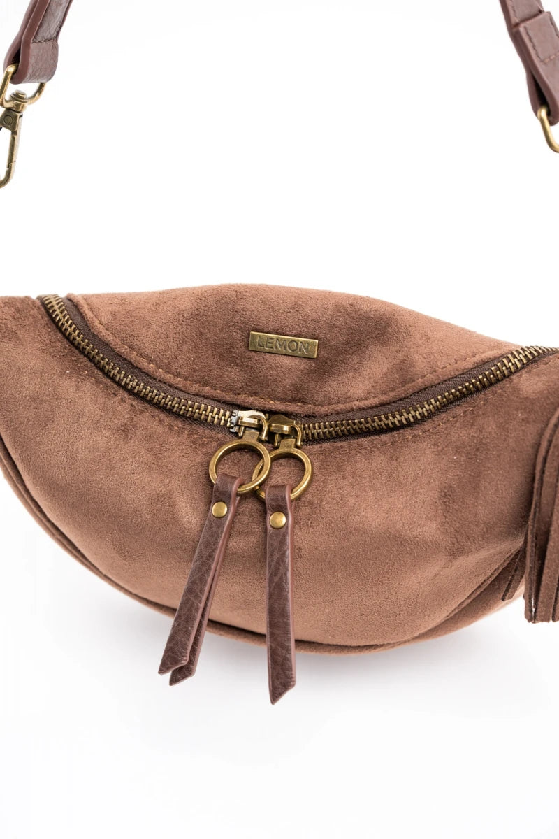Bolsa Vegana de Camurça Chocolate