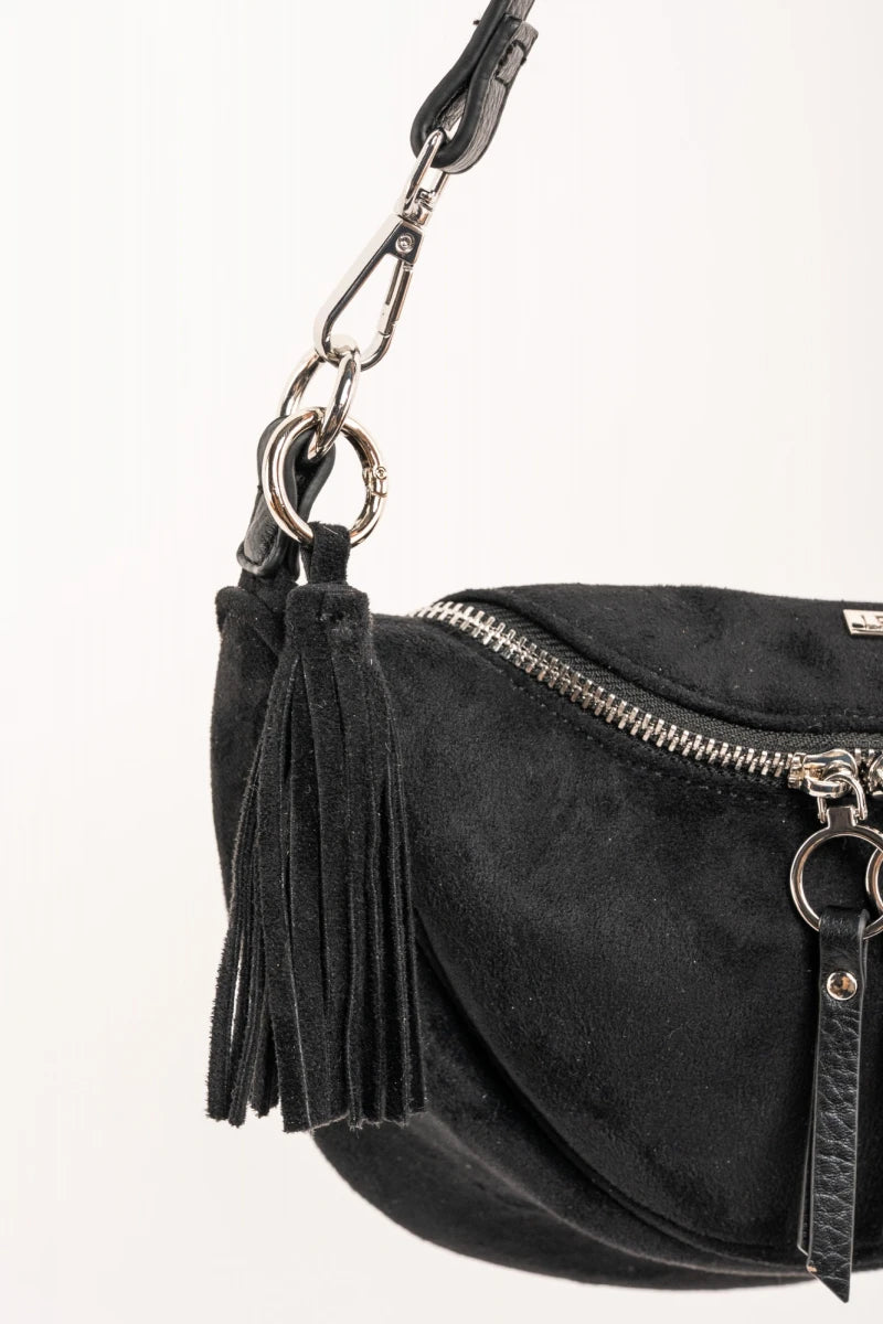 Bolsa de Camurça Vegana Preta