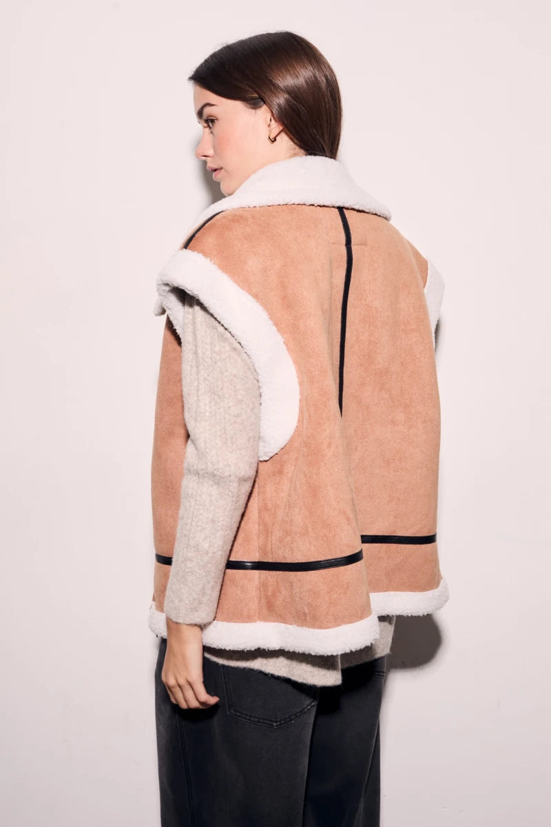 Colete Oversized Camel