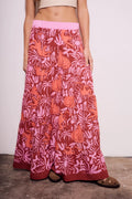 Saia Estampada Maxi em Viscose