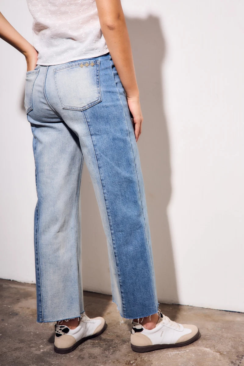 Jeans Combinado - Denim