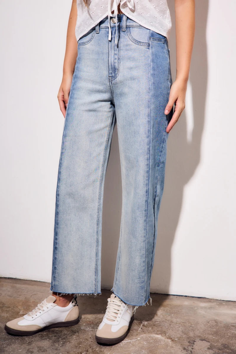 Jeans Combinado - Denim