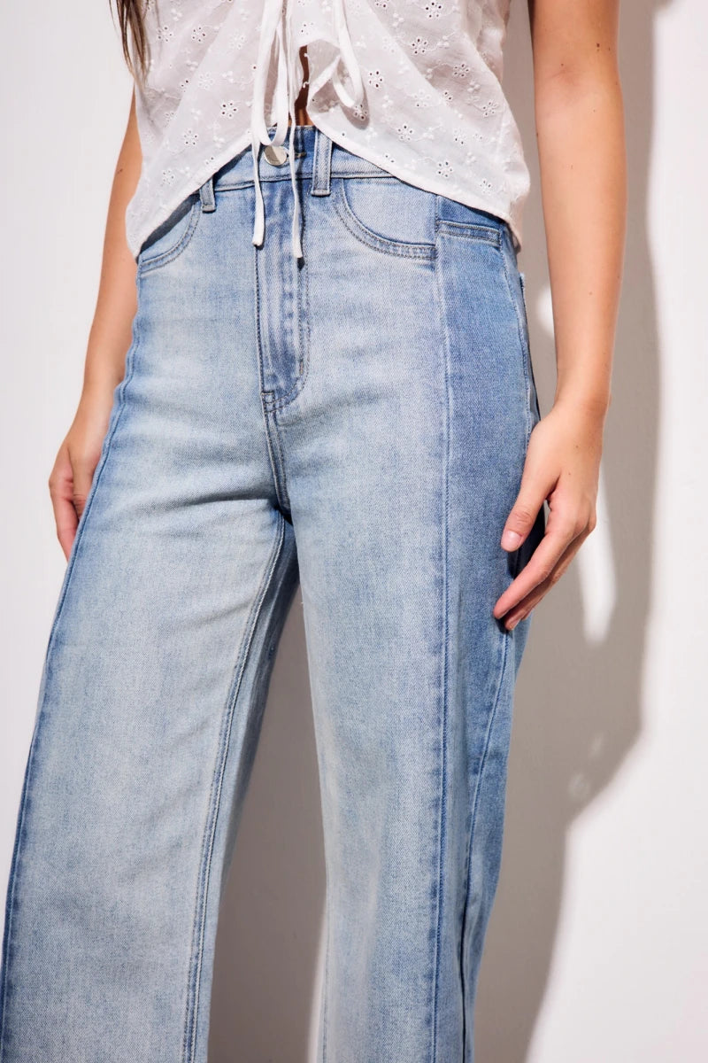 Jeans Combinado - Denim