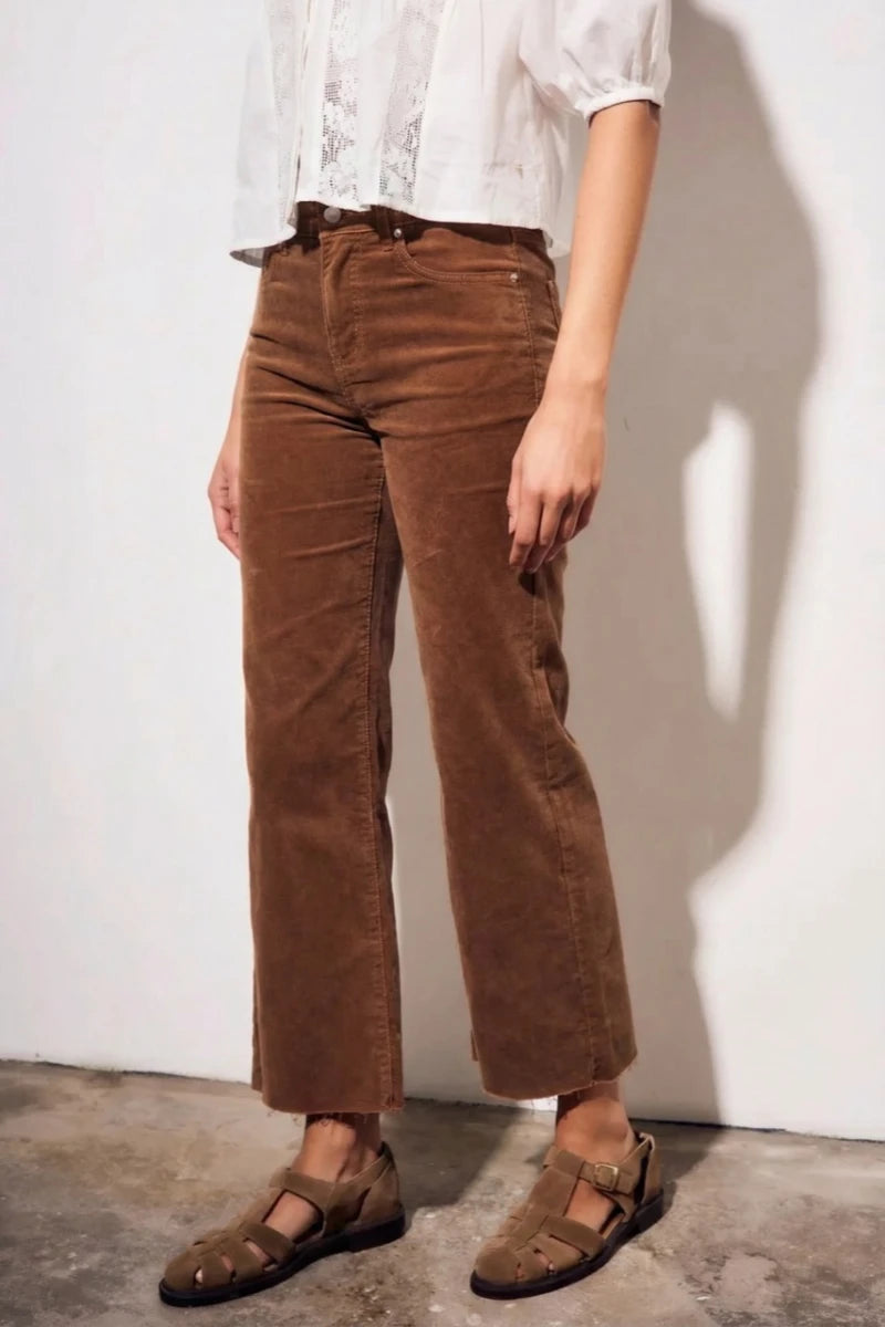 Jeans Flare Perna Larga - Chocolate