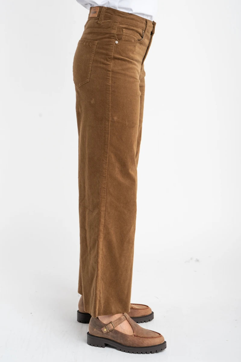 Jeans Flare Perna Larga - Chocolate