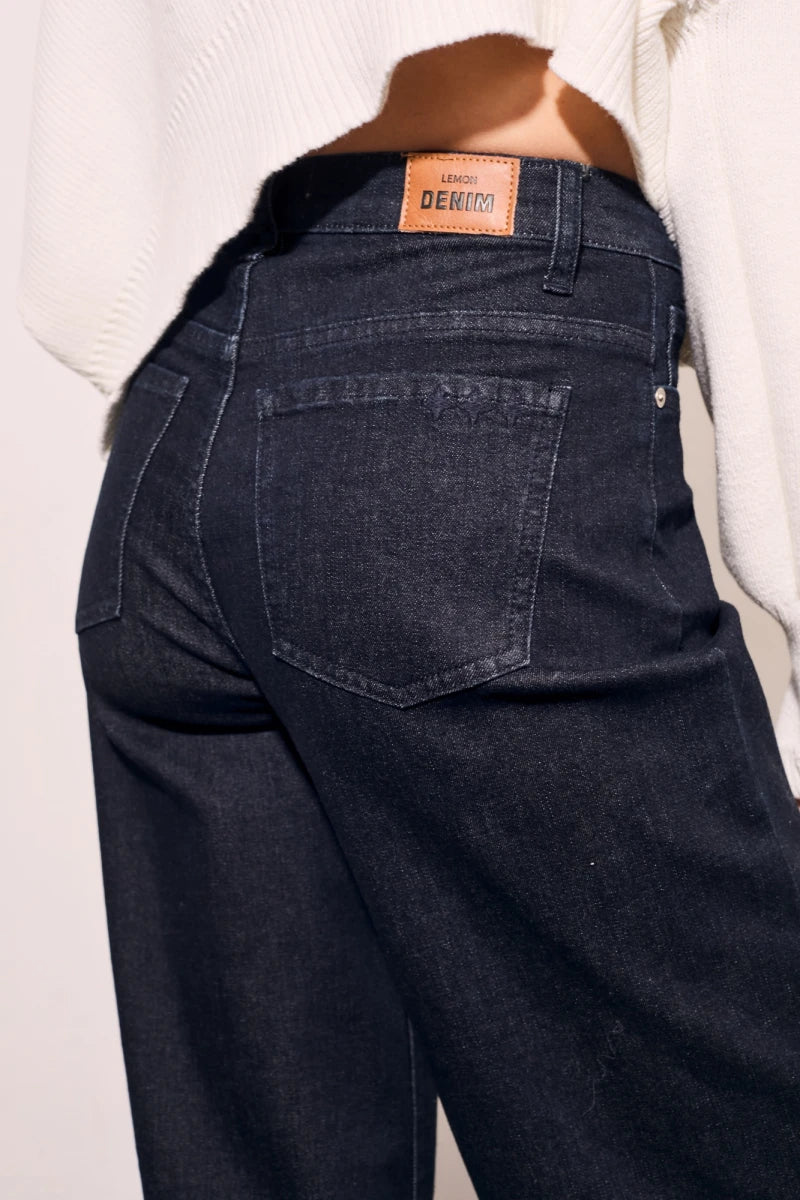 Jeans Wide Índigo - Denim