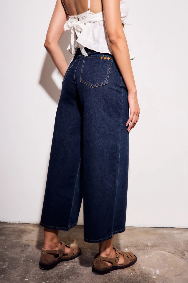 Jeans Perna Larga - Denim