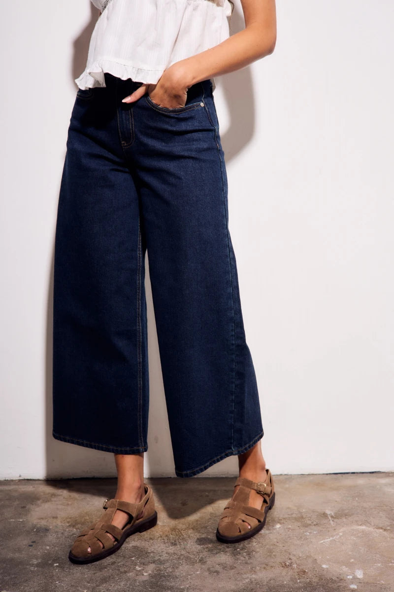Jeans Perna Larga - Denim