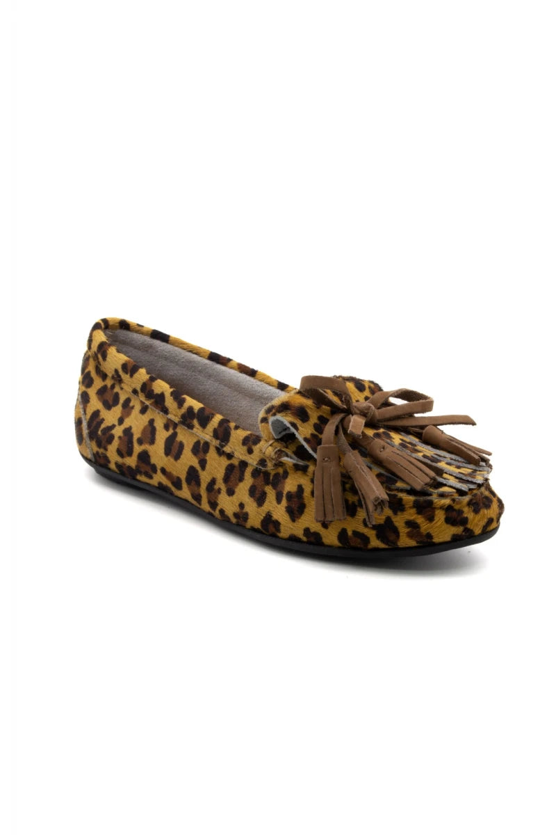 Mocassim Animal Print - Camel