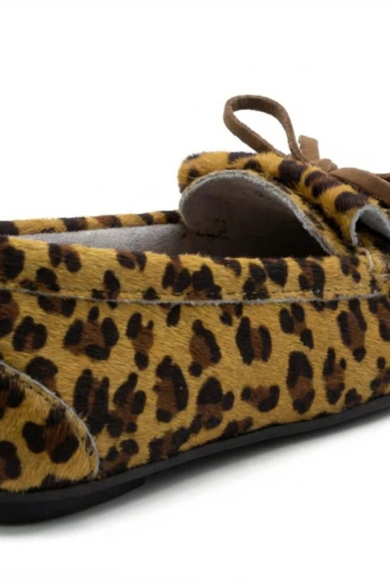 Mocassim Animal Print - Camel