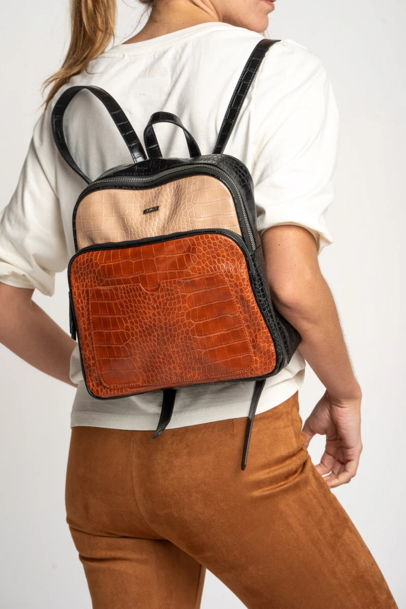 Mochila Midi Combinada - Preto