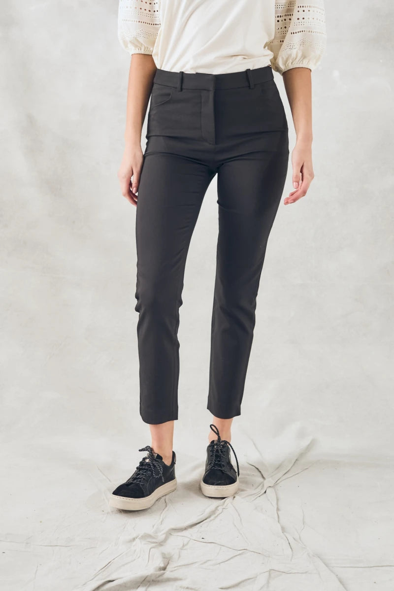 Calça Algodão Elastano Preto