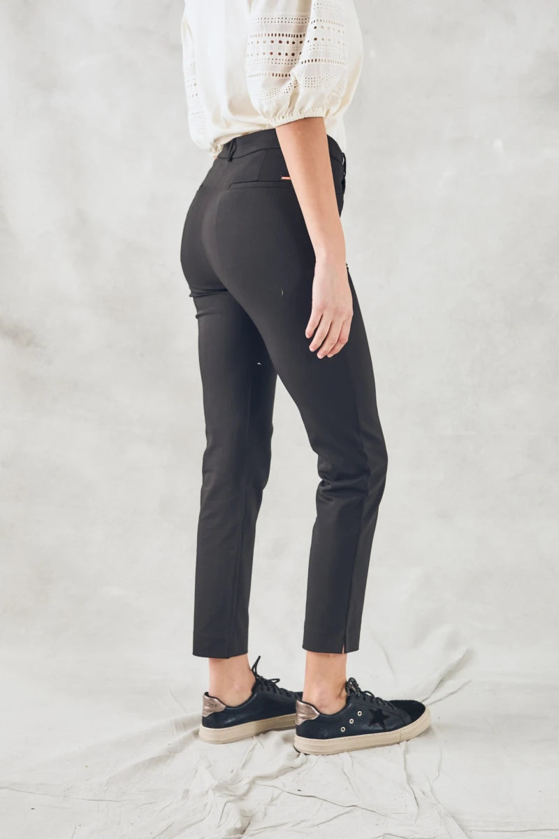 Calça Algodão Elastano Preto