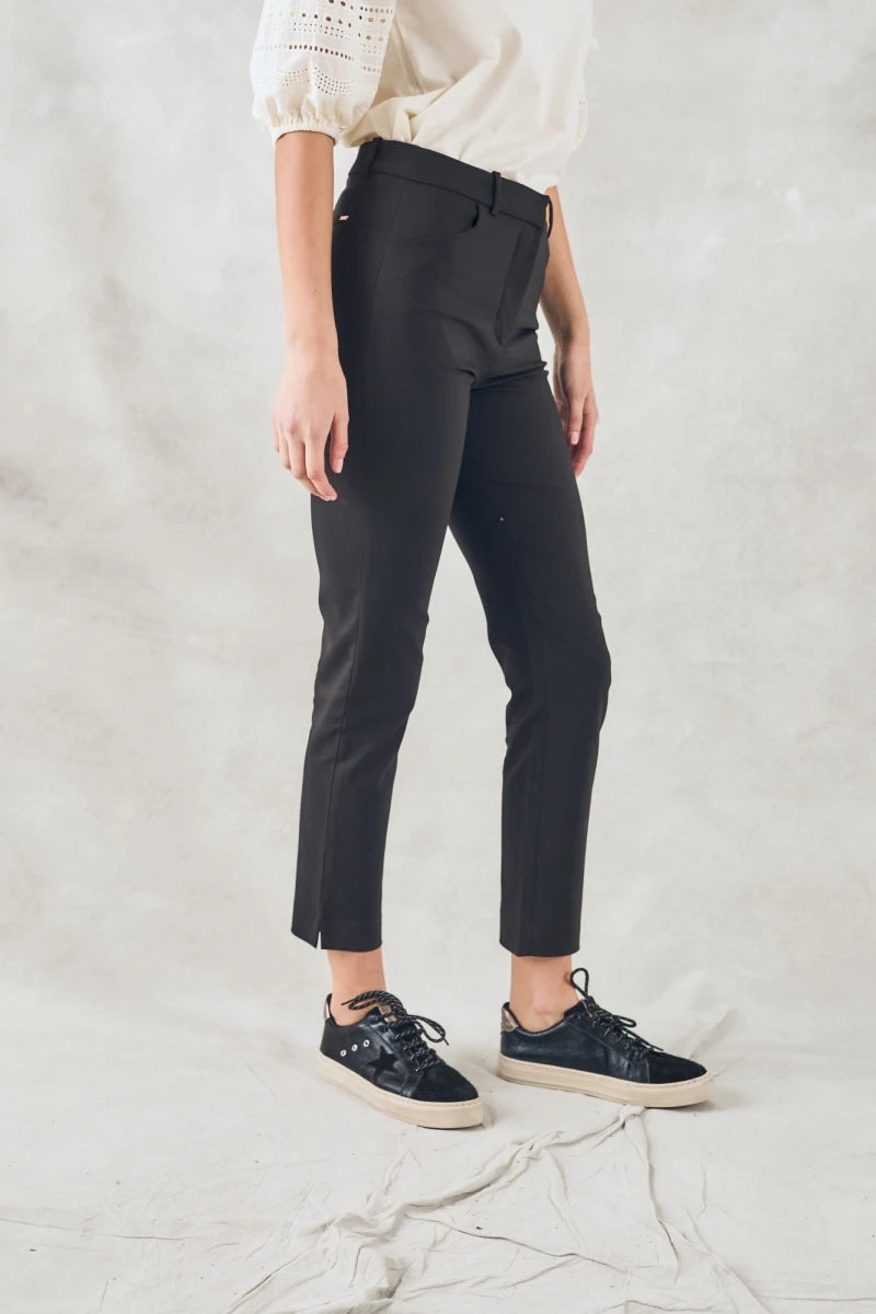 Calça Algodão Elastano Preto