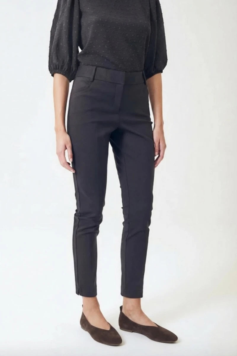 Calça Reta Elastano Preto