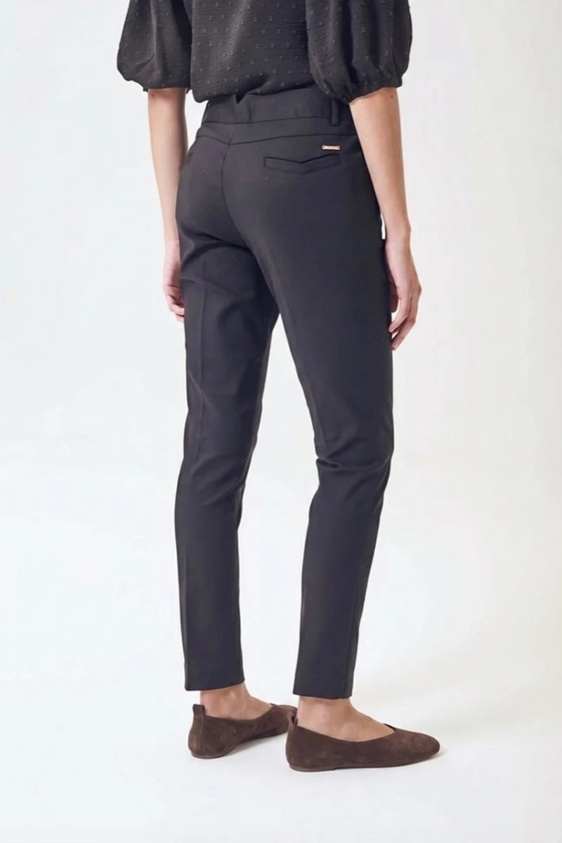 Calça Reta Elastano Preto