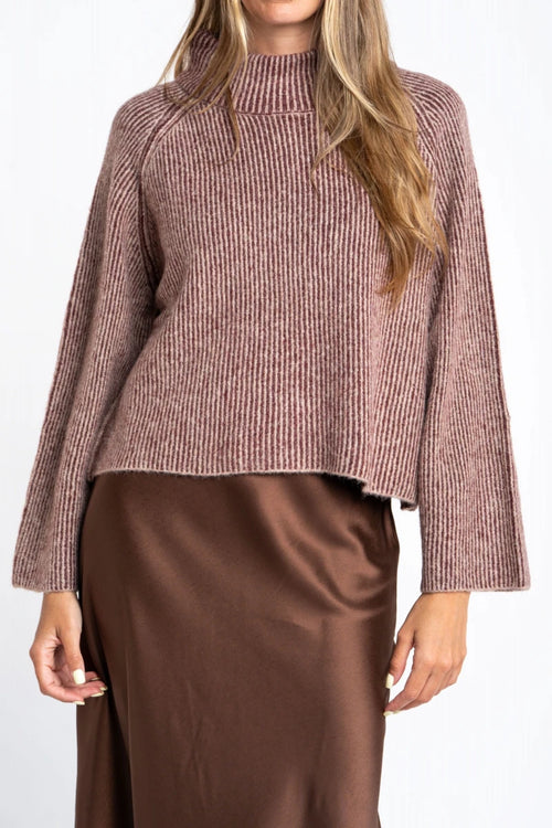 Blusa Gola Alta Bordô