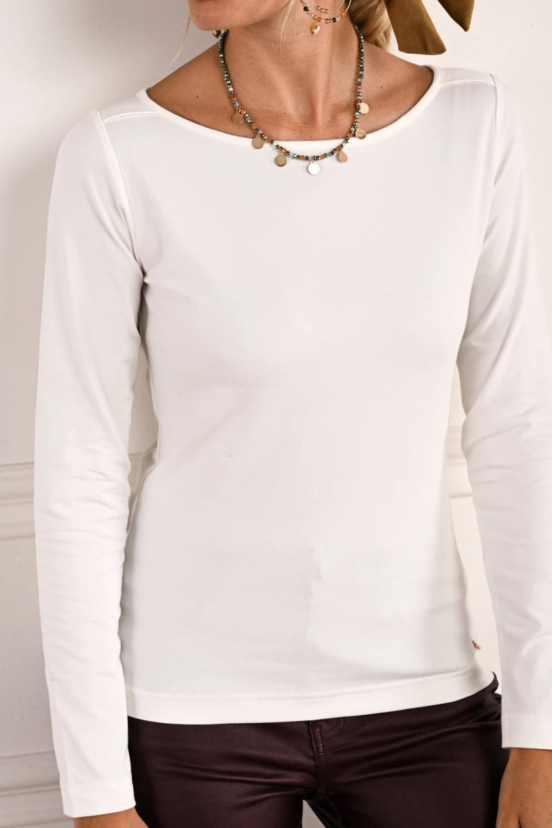 Camiseta Algodão Elastano Branco