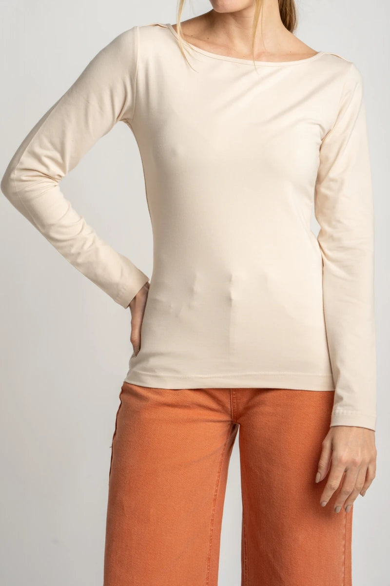 Camiseta Algodão Elastano Pérola