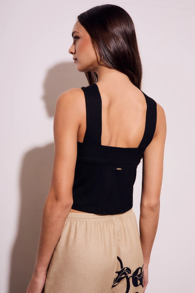 Top Cruzado Preto