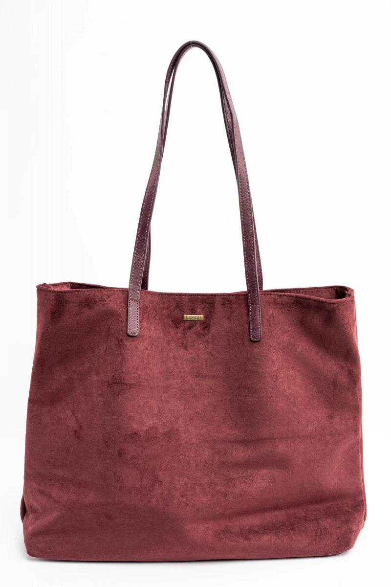 Travel Bag Camurça Vegana Bordô