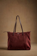 Travel Bag Camurça Vegana com Zíper Bordô