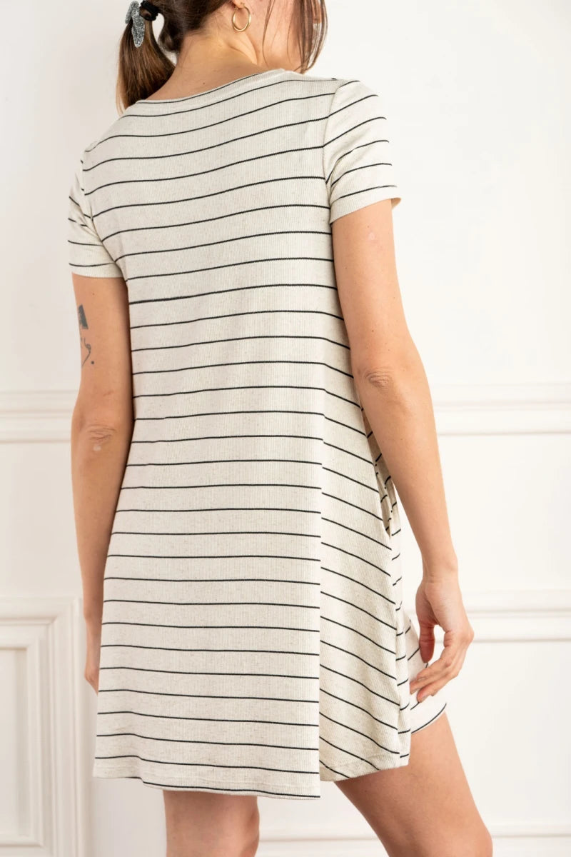 Vestido Linho Areia